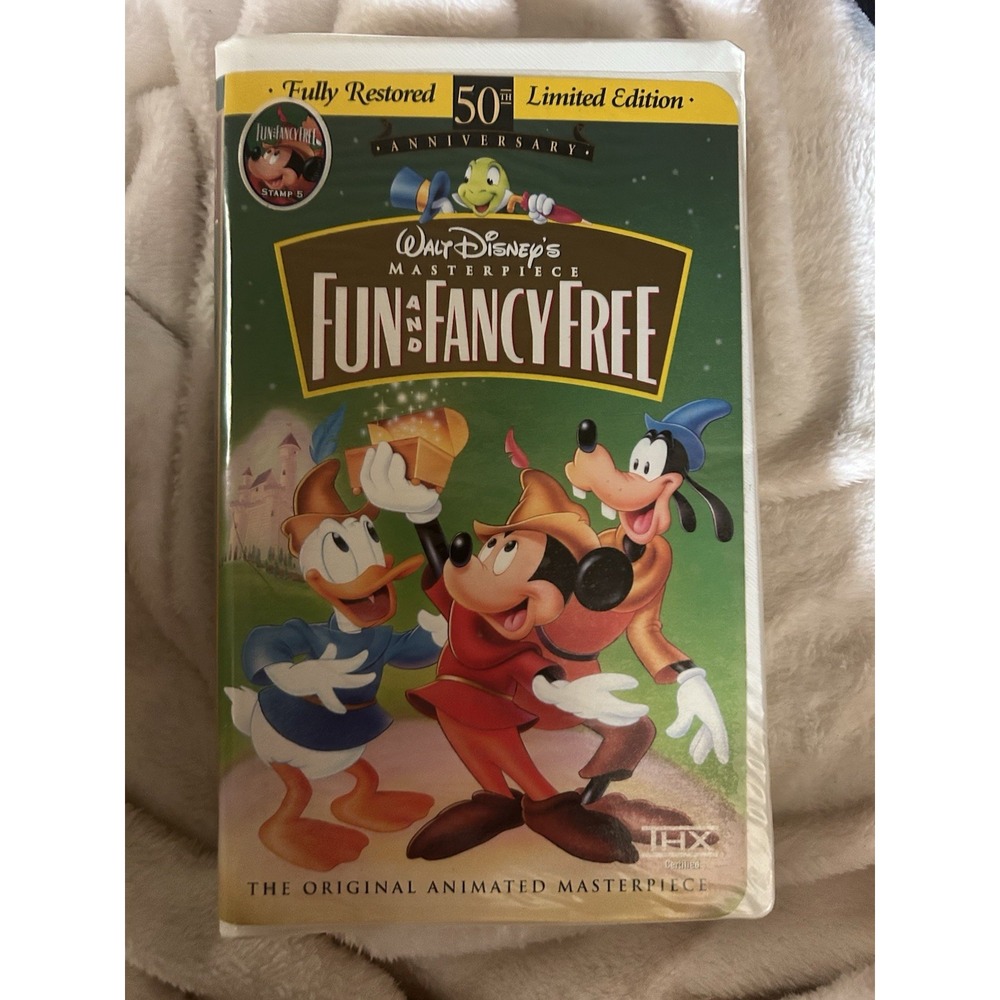 Fun And Fancy Free‎ Disney's 50th Anniversary Limited Edition! VHS! 1997